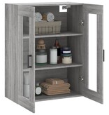 VidaXL Hangkast 69,5x34x90 cm grijs sonoma eikenkleurig