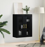 VidaXL Wandkast 69,5x34x90 cm zwart