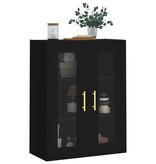 VidaXL Wandkast 69,5x34x90 cm zwart