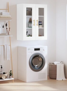 VidaXL Wandkast 69,5x34x90 cm wit