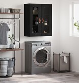 VidaXL Wandkast 69,5x34x90 cm zwart