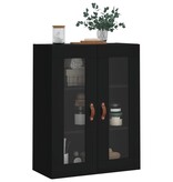 VidaXL Wandkast 69,5x34x90 cm zwart