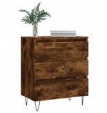 VidaXL Dressoir 60x35x70 cm bewerkt hout gerookt eikenkleurig