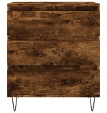 VidaXL Dressoir 60x35x70 cm bewerkt hout gerookt eikenkleurig