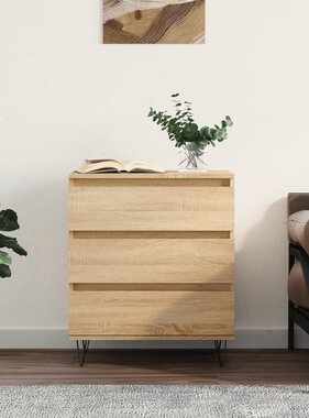 VidaXL Dressoir 60x35x70 cm bewerkt hout sonoma eikenkleurig