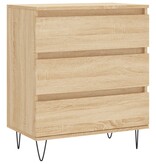 VidaXL Dressoir 60x35x70 cm bewerkt hout sonoma eikenkleurig