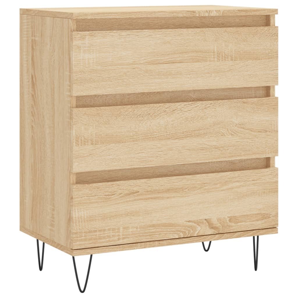 VidaXL Dressoir 60x35x70 cm bewerkt hout sonoma eikenkleurig