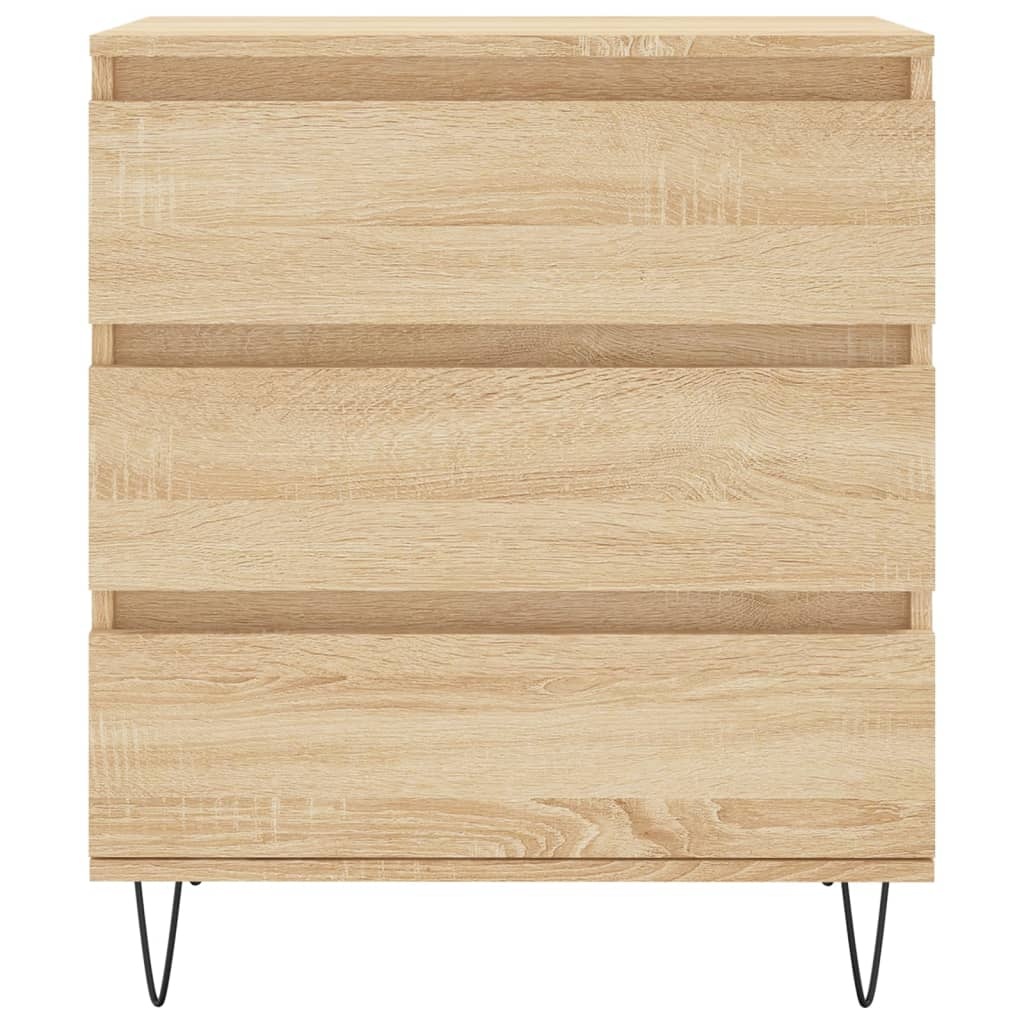 VidaXL Dressoir 60x35x70 cm bewerkt hout sonoma eikenkleurig