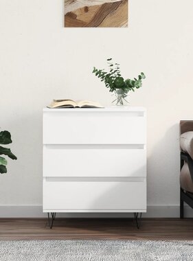 VidaXL Dressoir 60x35x70 cm bewerkt hout wit