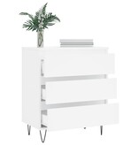 VidaXL Dressoir 60x35x70 cm bewerkt hout wit