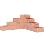 VidaXL Plantenbak 4-laags 80,5x79x36 cm massief douglashout