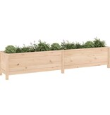 VidaXL Plantenbak verhoogd 199,5x40x39 cm massief grenenhout