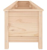 VidaXL Plantenbak verhoogd 199,5x40x39 cm massief grenenhout