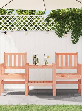 VidaXL Tuinbank met tafel 2-zits massief douglashout