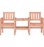 VidaXL Tuinbank met tafel 2-zits massief douglashout