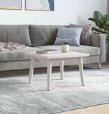 VidaXL Tafelblad vierkant 50x50x2,5 cm massief grenenhout wit