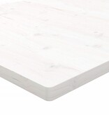 VidaXL Tafelblad vierkant 50x50x2,5 cm massief grenenhout wit