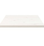 VidaXL Tafelblad vierkant 40x40x2,5 cm massief grenenhout wit