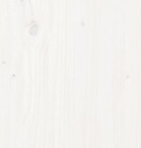 VidaXL Plantenbak 112x112x27 cm massief grenenhout wit