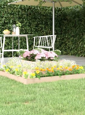 VidaXL Plantenbak 110x110x27 cm massief grenenhout