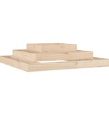VidaXL Plantenbak 110x110x27 cm massief grenenhout
