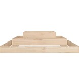 VidaXL Plantenbak 110x110x27 cm massief grenenhout