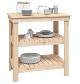 VidaXL Werkbank 78,5x50x80 cm massief grenenhout
