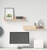 VidaXL Wandkasten 2 st 50x11x9 cm massief grenenhout