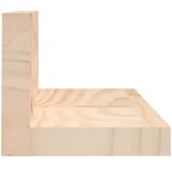 VidaXL Wandkasten 2 st 50x11x9 cm massief grenenhout