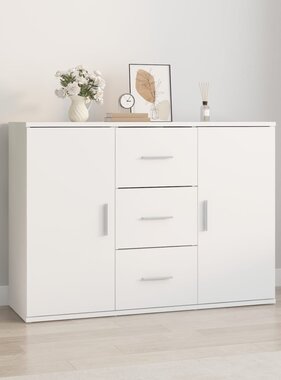 VidaXL Dressoir 91x29,5x65 cm bewerkt hout wit