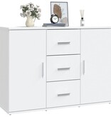 VidaXL Dressoir 91x29,5x65 cm bewerkt hout wit