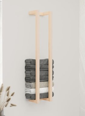 VidaXL Handdoekenrek 23x18x110 cm massief grenenhout