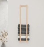VidaXL Handdoekenrek 23x18x110 cm massief grenenhout