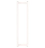 VidaXL Handdoekenrek 23x18x90 cm massief grenenhout wit