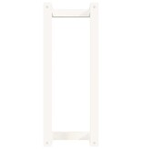 VidaXL Handdoekenrek 23x18x60 cm massief grenenhout wit