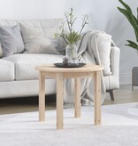 VidaXL Salontafel Ø 55x45 cm massief grenenhout
