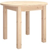 VidaXL Salontafel Ø 55x45 cm massief grenenhout