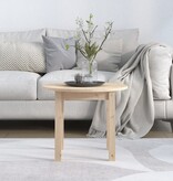 VidaXL Salontafel Ø 55x45 cm massief grenenhout