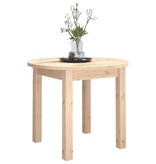 VidaXL Salontafel Ø 55x45 cm massief grenenhout
