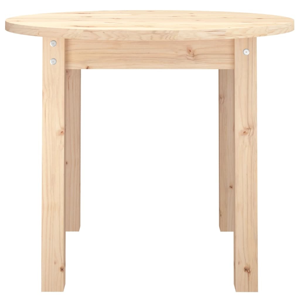 VidaXL Salontafel Ø 55x45 cm massief grenenhout