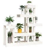 VidaXL Plantenstandaard 92x25x97 cm massief grenenhout wit