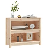 VidaXL Boekenkast 80x35x68 cm massief grenenhout