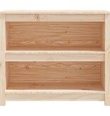 VidaXL Boekenkast 80x35x68 cm massief grenenhout