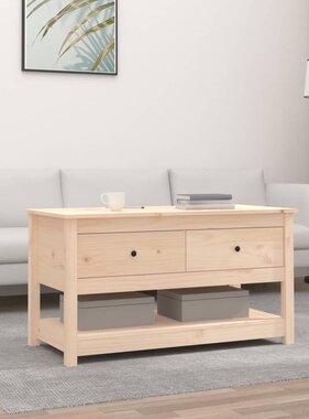 VidaXL Salontafel 102x49x55 cm massief grenenhout
