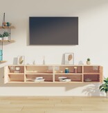 VidaXL Wandkasten 2 st 80x30x30 cm massief grenenhout