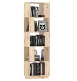 VidaXL Boekenkast/kamerscherm 51x25x163,5 cm massief grenenhout
