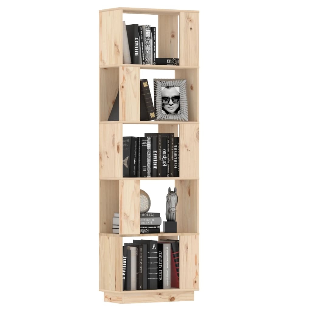 VidaXL Boekenkast/kamerscherm 51x25x163,5 cm massief grenenhout