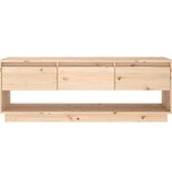 VidaXL Tv-meubel 110,5x34x40 cm massief grenenhout