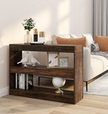 VidaXL Boekenkast/kamerscherm 100x30x72 cm gerookt eikenkleur