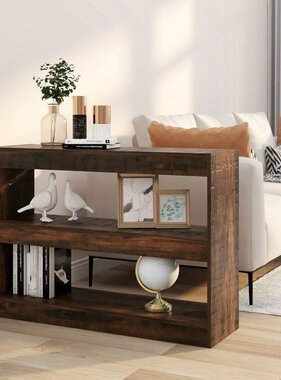 VidaXL Boekenkast/kamerscherm 100x30x72 cm gerookt eikenkleur